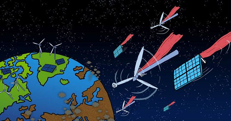 The world in space