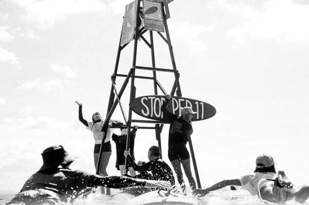 People surfing