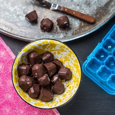 Step 4 - Truffles popped out of tray