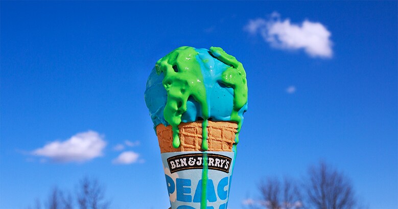 Cone with Melting Earth in it