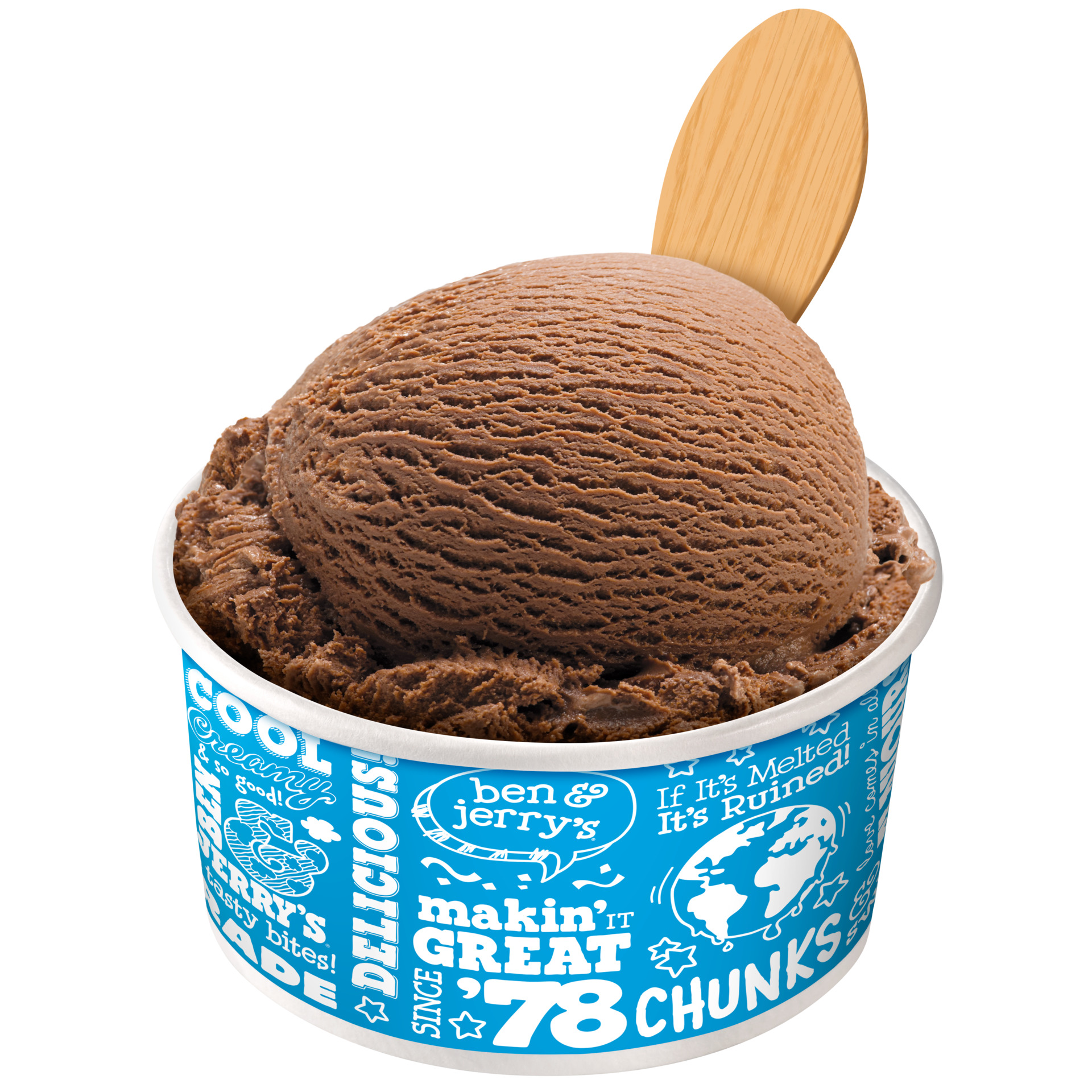 Chocolate Original Ice Cream in Scoop Shops